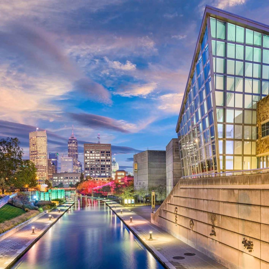 Indianapolis canal, state museum